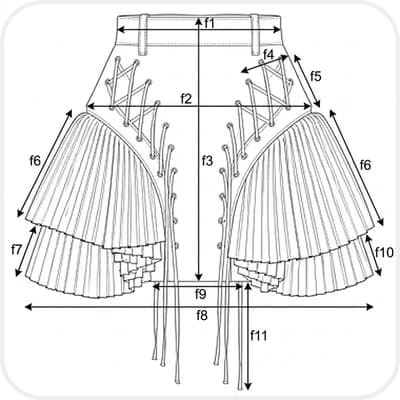 Tiered Pleated Mini Skirt